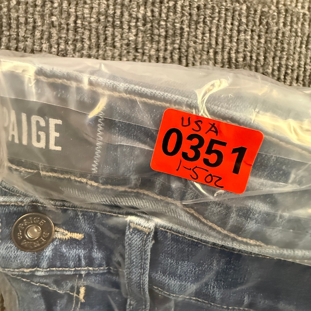 Paige Federal Slim Straight Jeans Mens Size 30 Tudor Blue Wash M655212-880 Denim - Picture 15 of 15